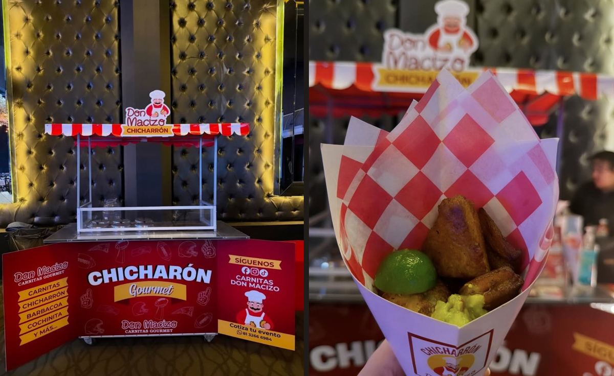 Carrito de chicharrón gourmet